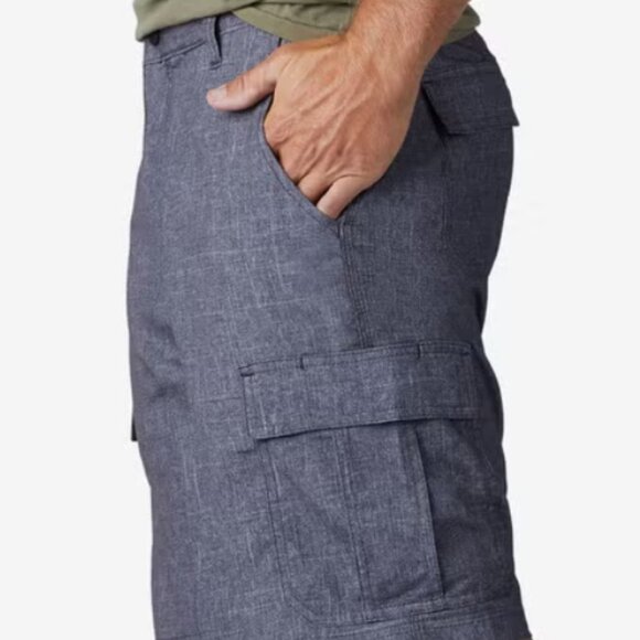 Lee Comfort Stretch Wrinkle Free Heather Grey Cargo Shorts 42 waist NWT - Picture 4 of 11